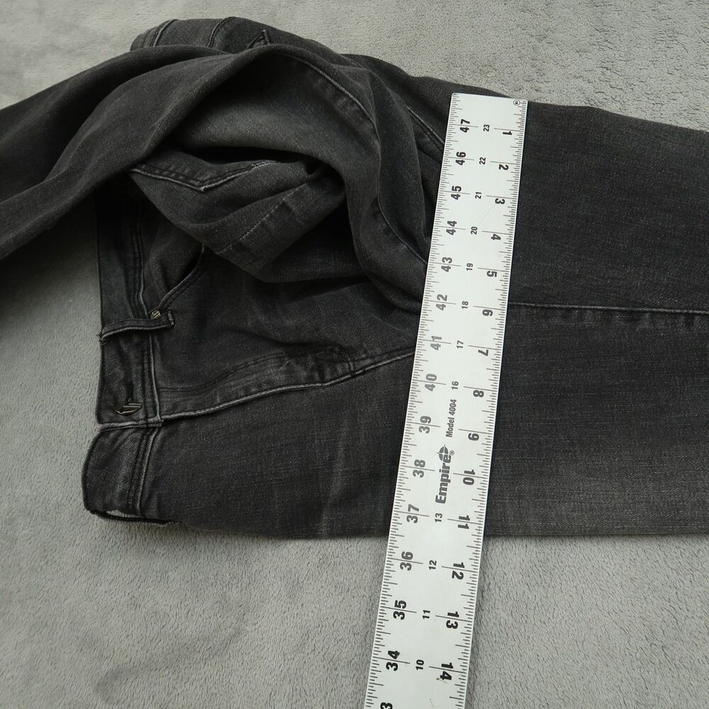 Tractr Jeans Women's Size 31 Gray Mid-Rise Flare Denim 34" Inseam Distressed - Picture 7 of 16